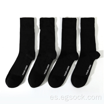 calcetines lisos de fibra de bambú uniforme para hombres mujeres